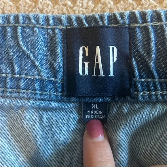 Gap Women’s Denim Pull-On Barrel Jeans XL - Picture 11 of 13
